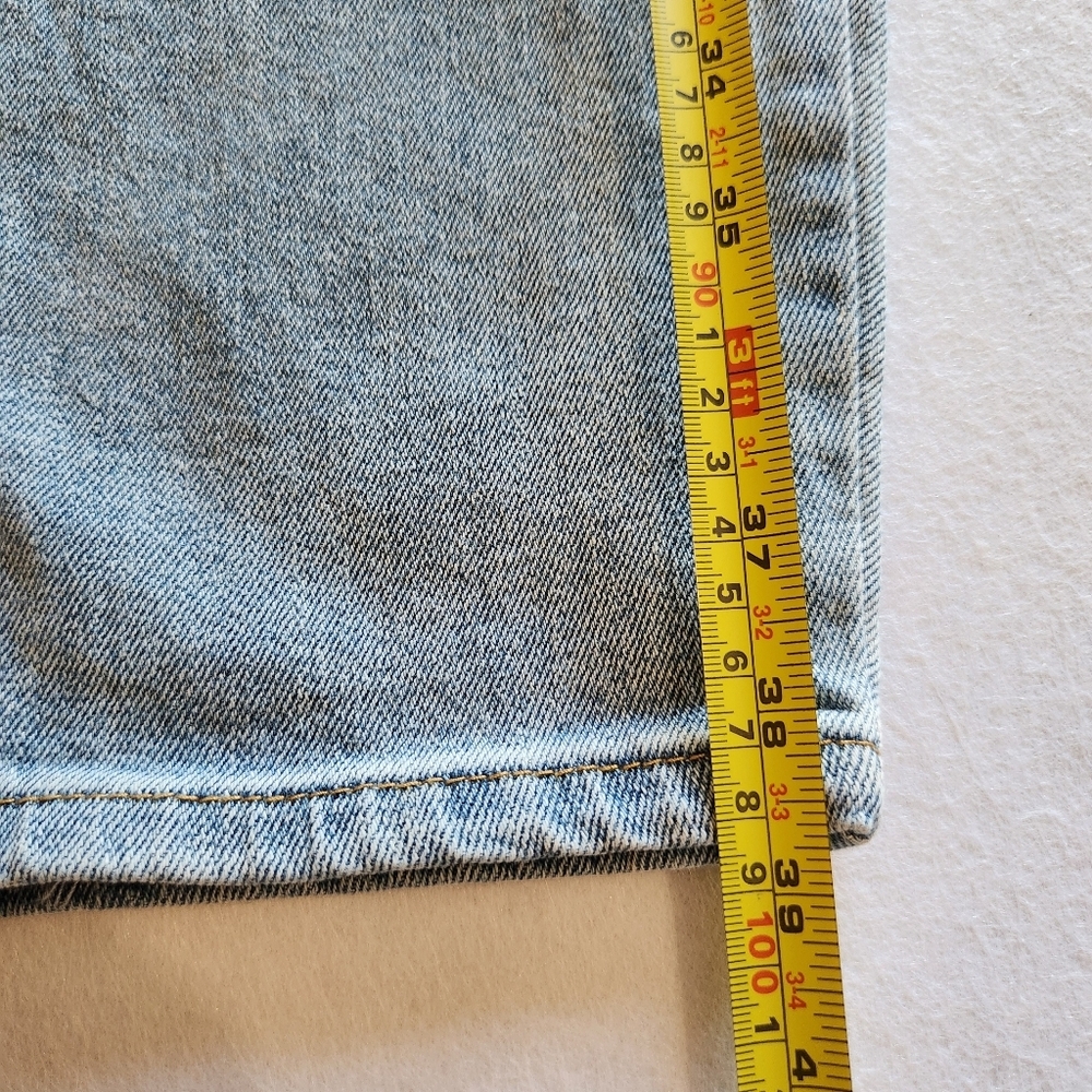 Abound High Rise Button Fly Straight Leg Distressed Jeans Size 29 - Picture 6 of 14